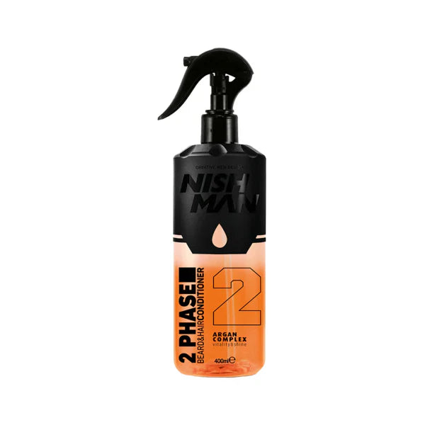 Nish Man 2-Phasen-Bart- und Haarspülung ARGAN 400 ml
