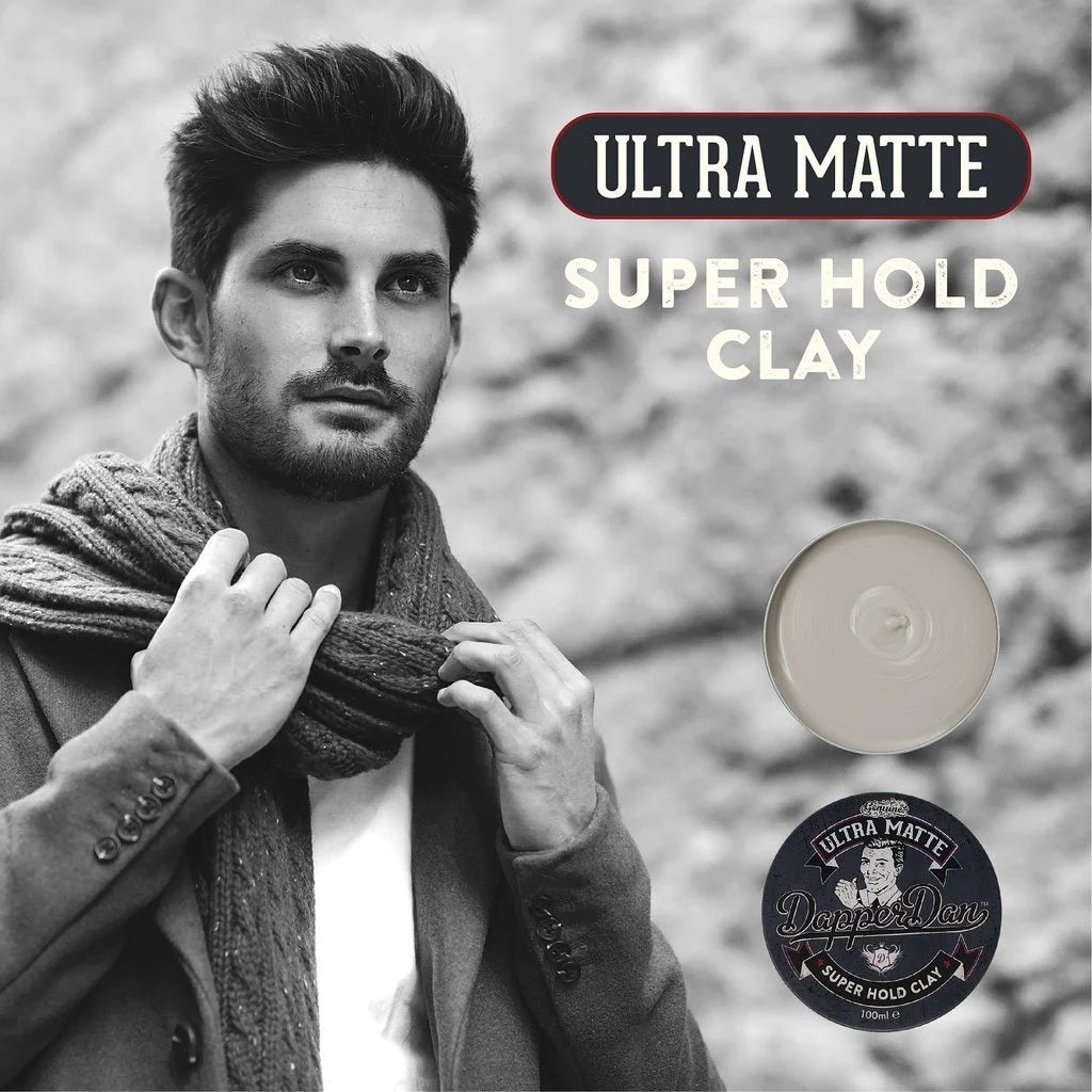 Dapper Dan Ultra Matte Super Hold Clay 100ml - 3 PIECES