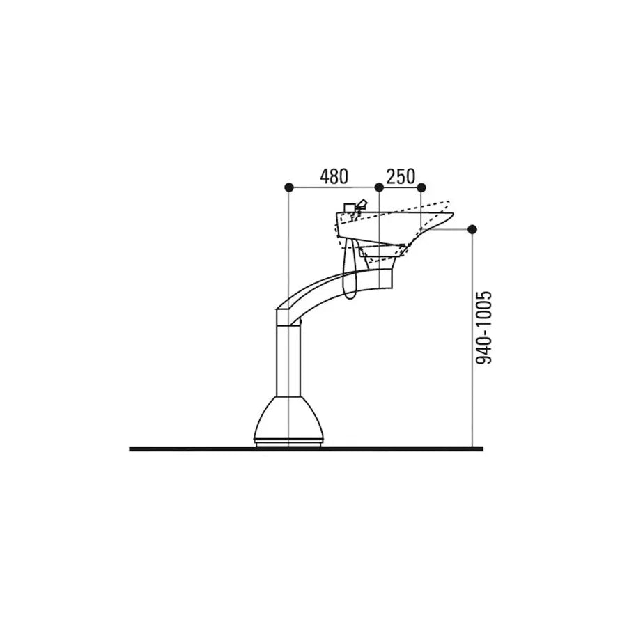 Jobst Contura Mono Zwenkarmwastafel (360°)