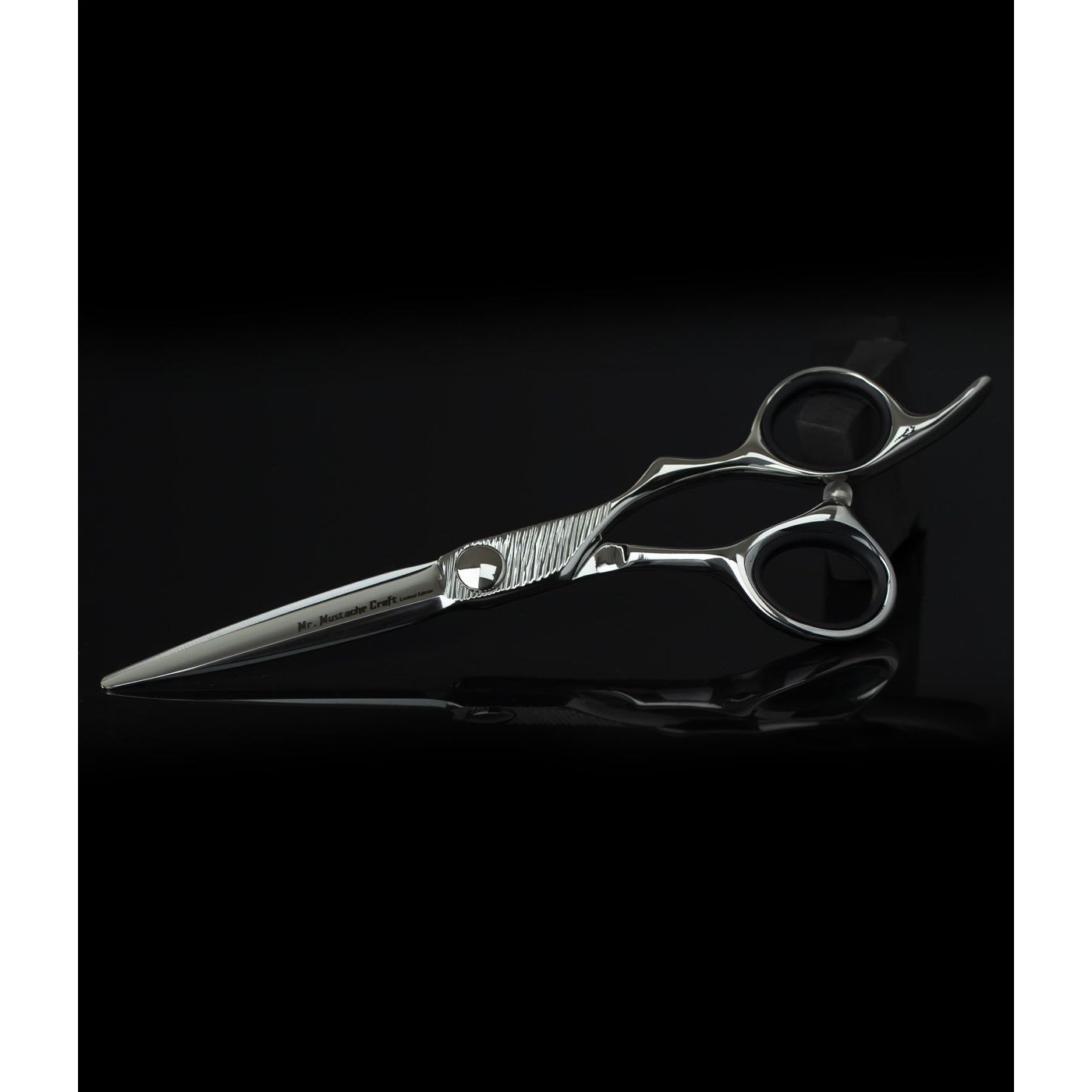Mr Mustache Friseurschere Craft Silber