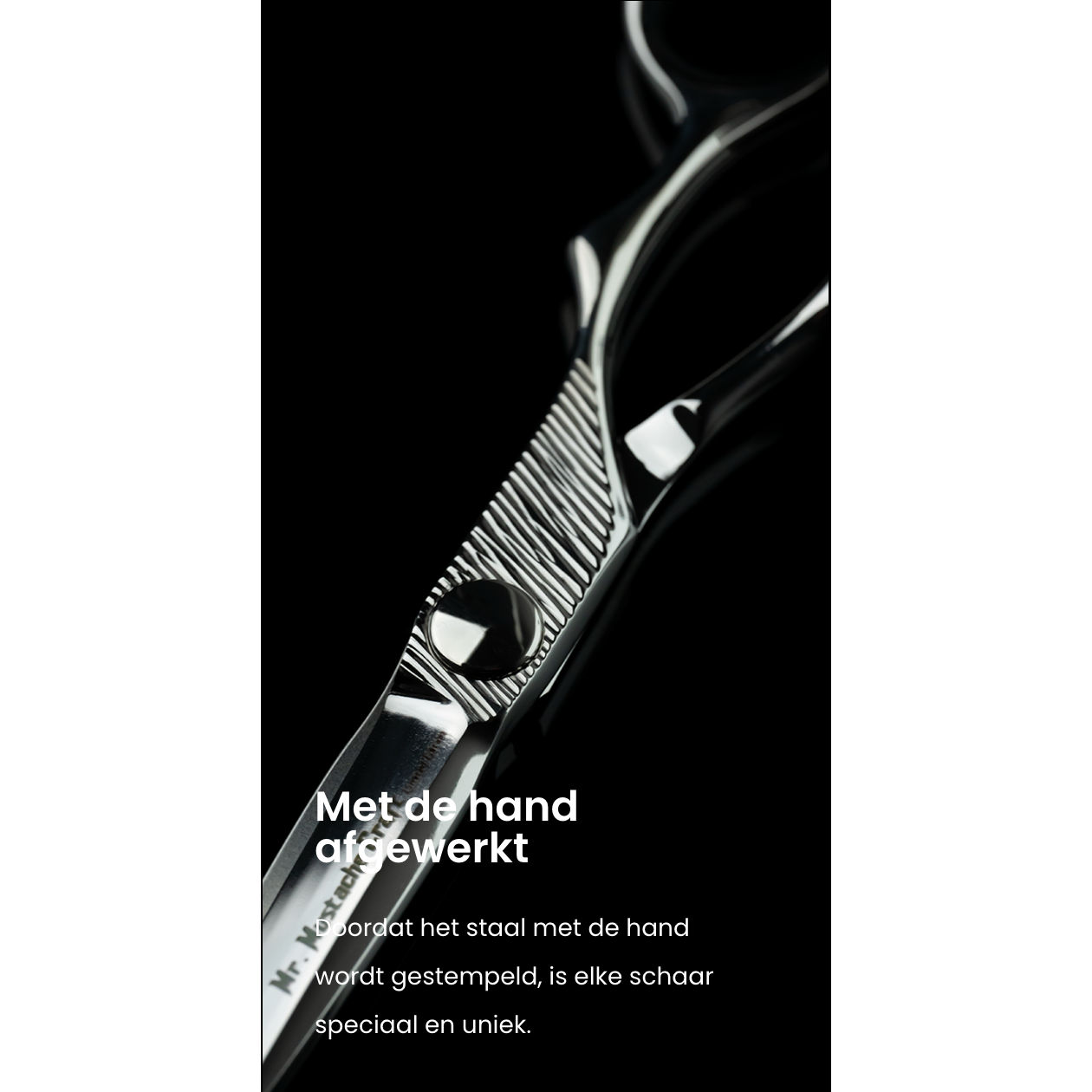 Mr Mustache Friseurschere Craft Silber