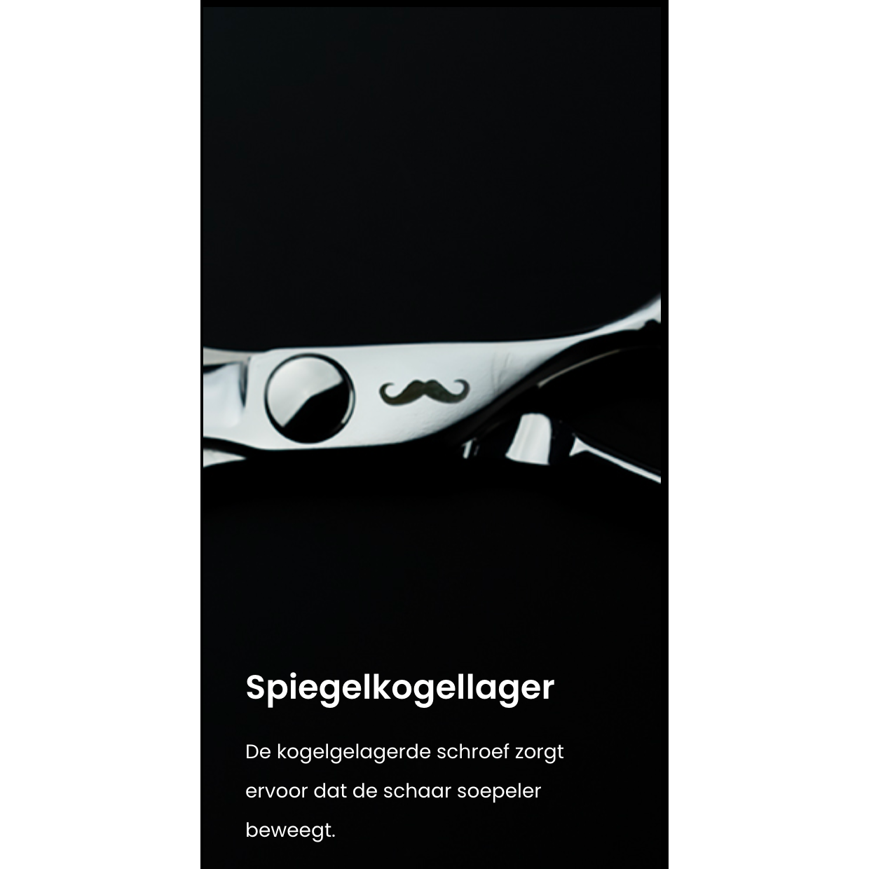 Mr Mustache Friseurschere Crusader 6,3"