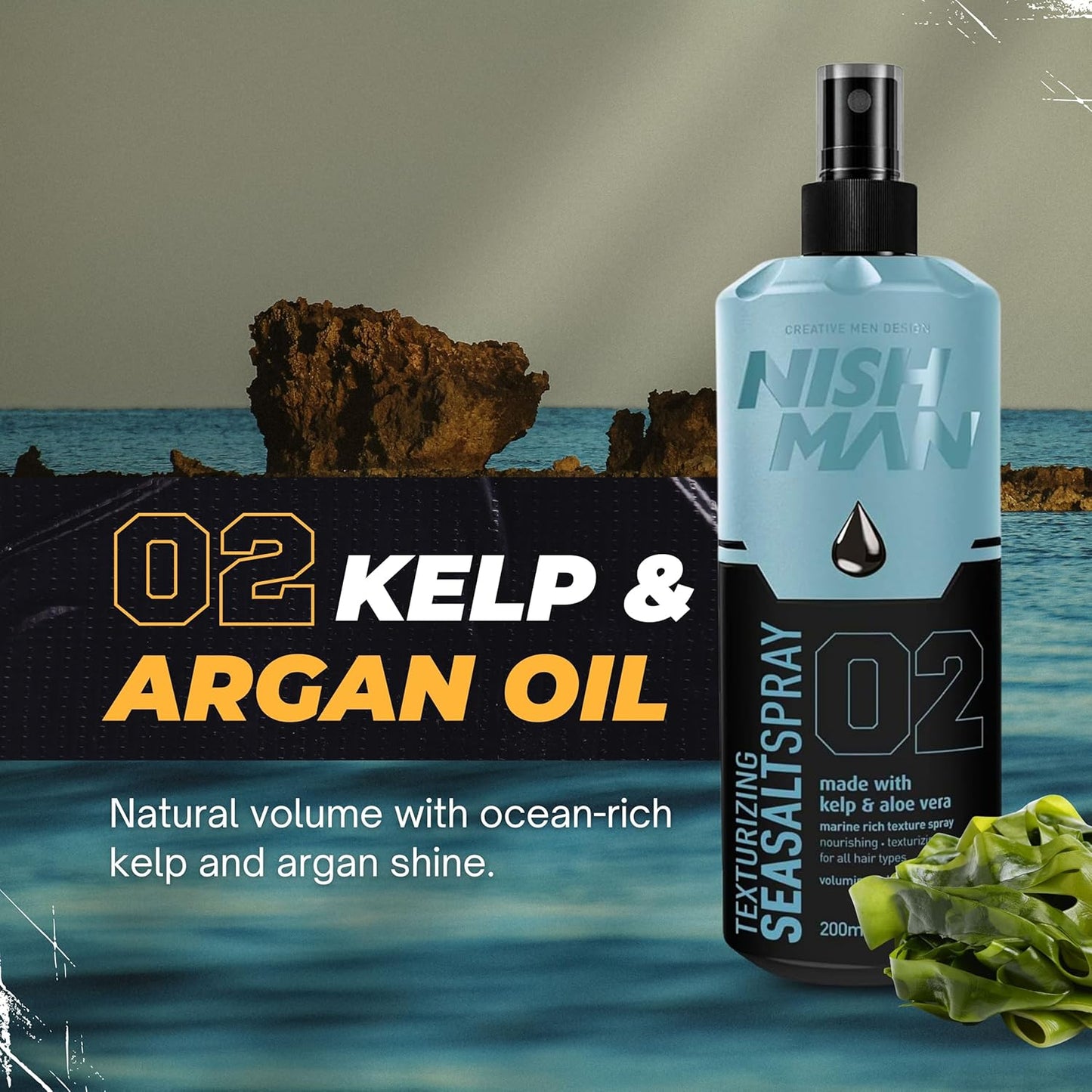 Nish Man Seasalt Spray 200ml