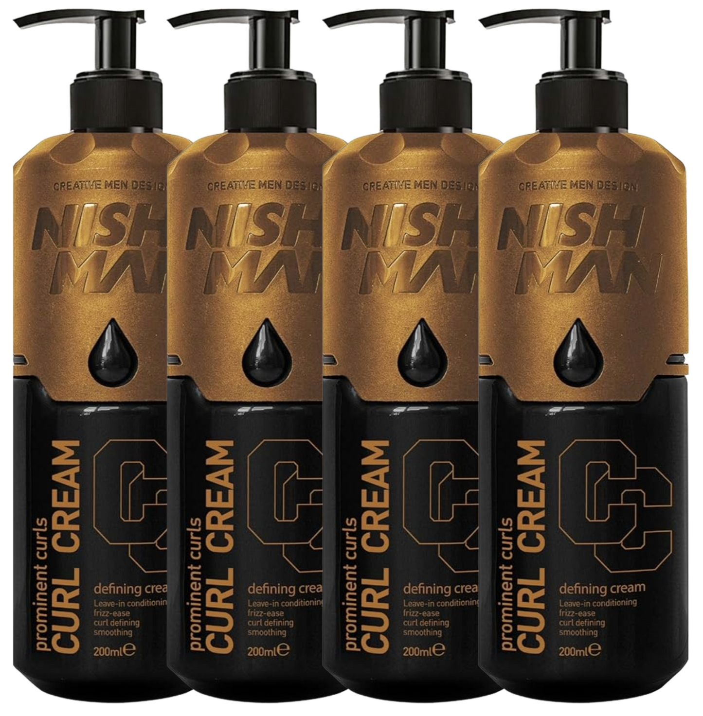Nish Man Krulcrème 200 ml 4-Pack