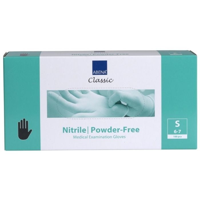 Abena Gloves Nitrile Black Powder Free