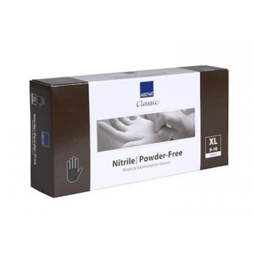 Abena Gloves Nitrile Black Powder Free