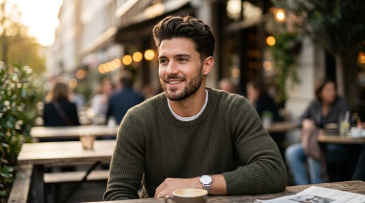 Confident man with a nice hairstyle