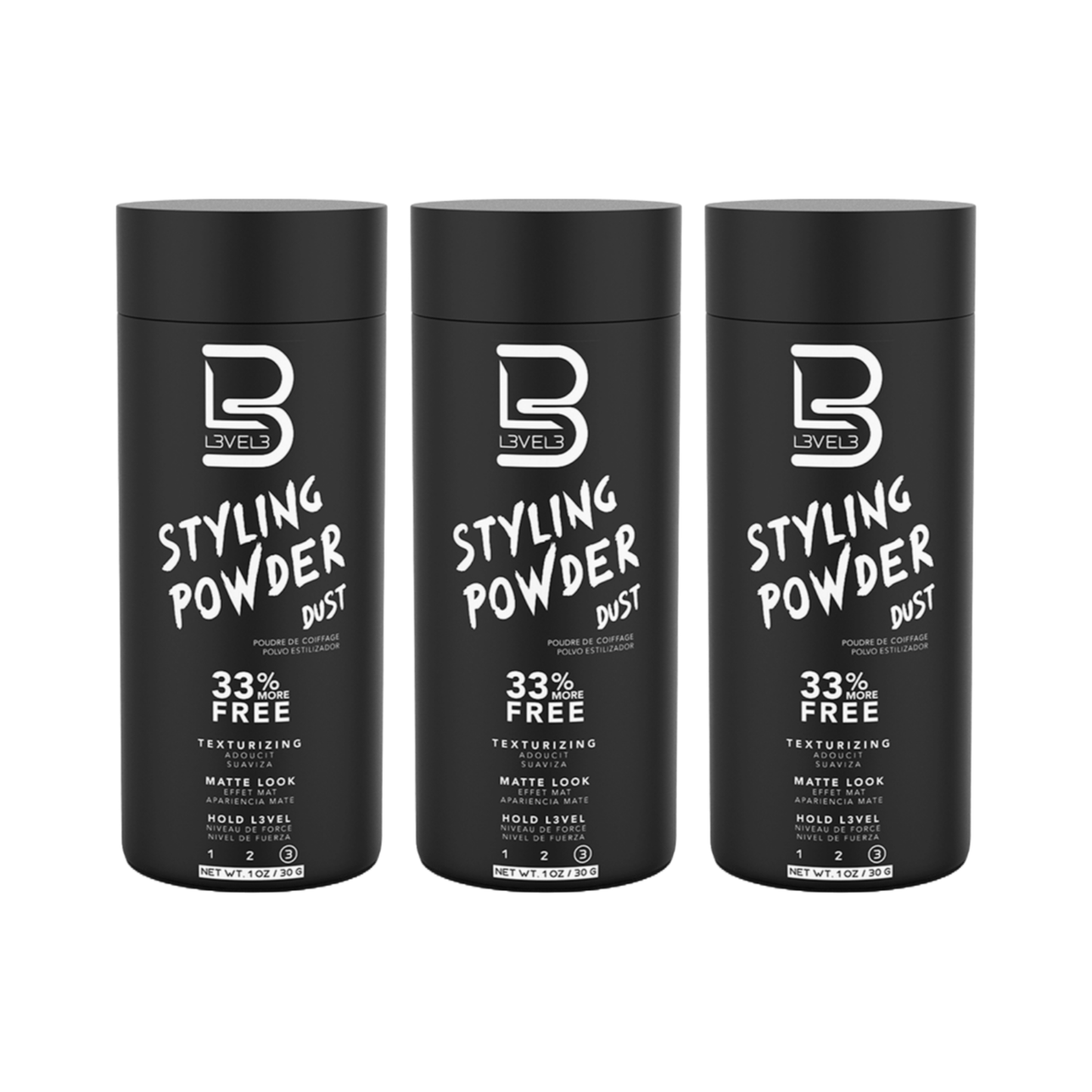 Level3 Styling Powder Dust - 3 Pack
