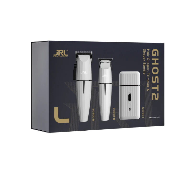 JRL GHOST 2 Limited Edition Set – Clipper, Trimmer & Shaver in Onyx White