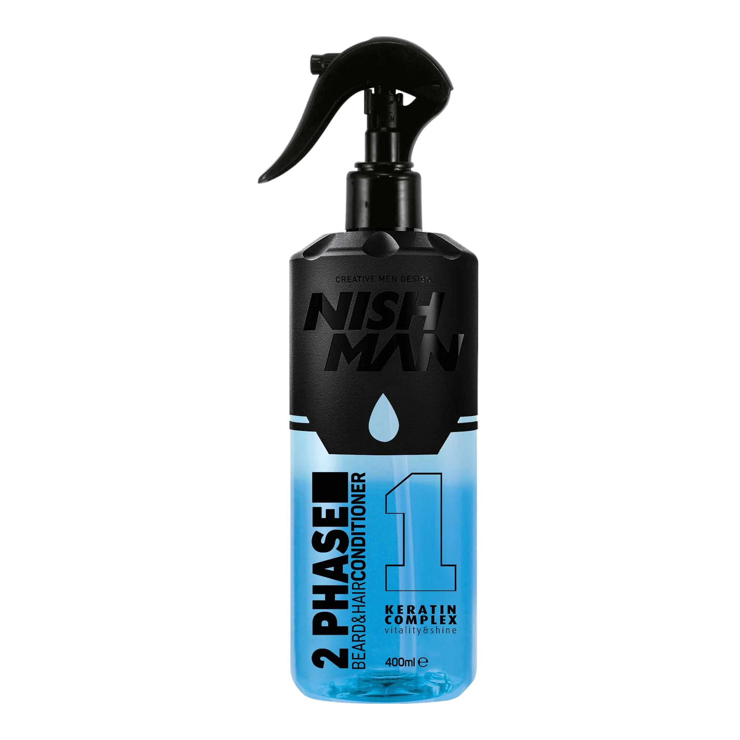 Nish Man 2 Phase Beard & Hair Conditioner Keratin 400ml