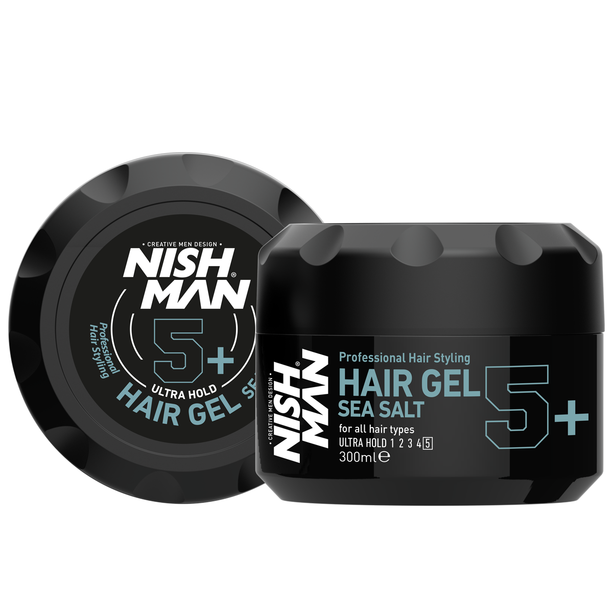 Nish Man Hair Gel 5+ Sea Salt 300ml