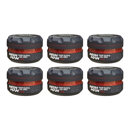 Nish Man Gel Wax 09 Cola 150ml - 6 Stuks
