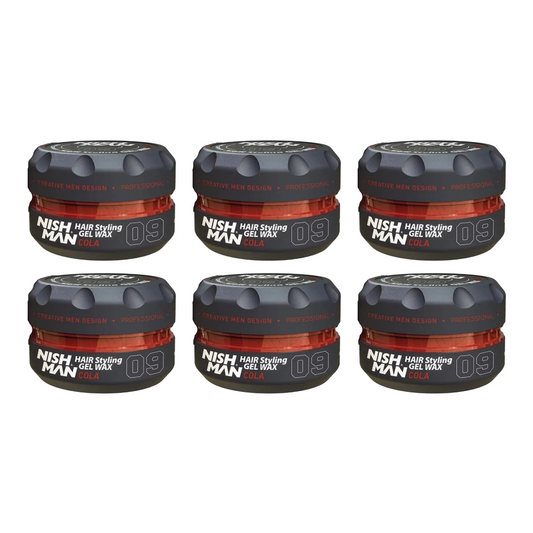 Nish Man Gel Wax 09 Cola 150ml - 6 Pieces