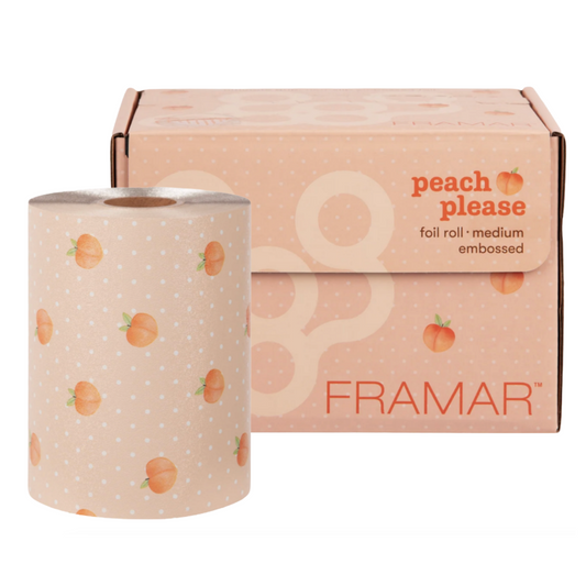 Framar Embossed Foil Roll Peach Please 97.5 meters