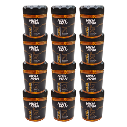 Nish Man Haargel Extra Keratine Complex 750ML - 12 Stuks