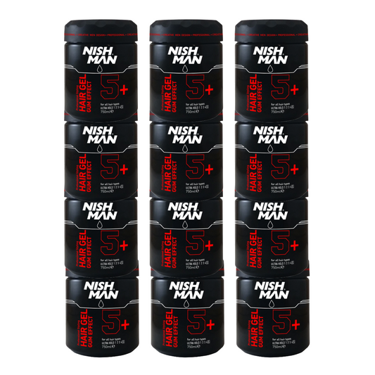 Nish Man Nish Man Haargel Gum Effect 5+ 750ML - 12 Stuks