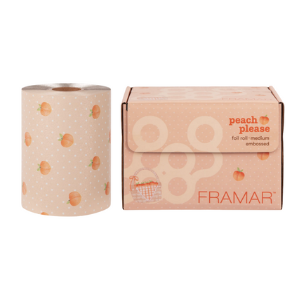 Framar Embossed Foil Roll Peach Please 97.5 meters