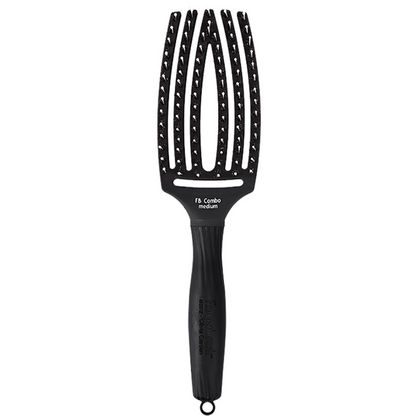 Olivia Garden Fingerbürste Schwarz Combo Medium