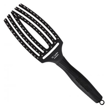 Olivia Garden Fingerbürste Schwarz Combo Medium