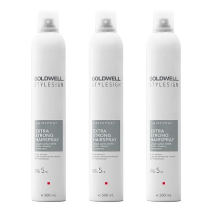 Goldwell STYLESIGN EXTRA STRONG HAIRSPRAY 500ML - 3 PIECES