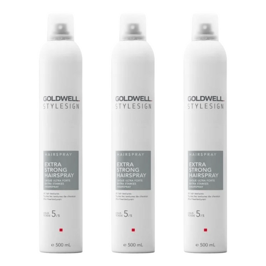 Goldwell STYLESIGN EXTRA STRONG HAIRSPRAY 500ML - 3 PIECES