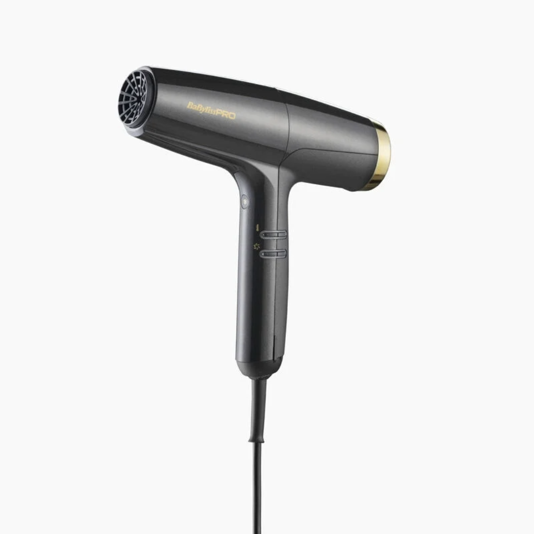 Babyliss Pro FALCO Advanced Professioneller digitaler Haartrockner, Schwarz/Gold