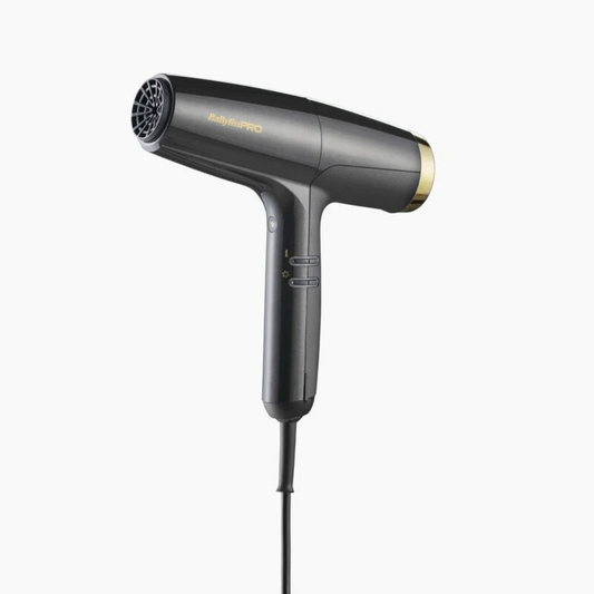 Babyliss Pro FALCO Advanced Professioneller digitaler Haartrockner, Schwarz/Gold