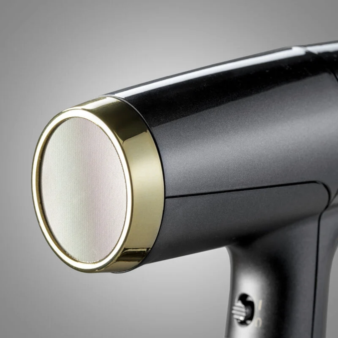 Babyliss Pro FALCO Advanced Professioneller digitaler Haartrockner, Schwarz/Gold