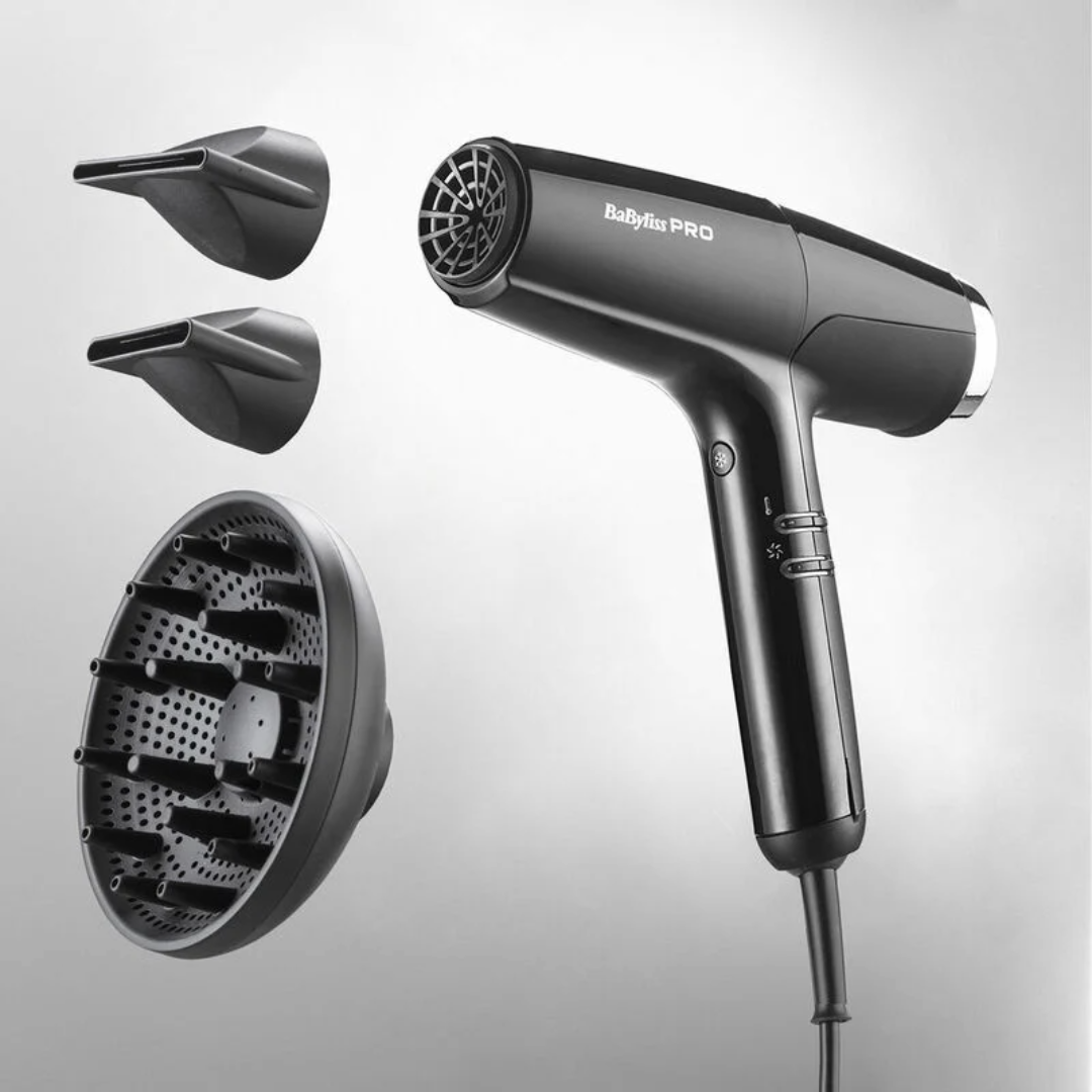 Babyliss Pro FALCO Advanced professional digital hair dryer Black/Silver