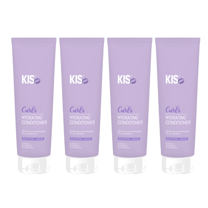 KIS Curls Feuchtigkeitsspendender Conditioner 250 ml – 4 Stück