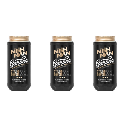 Nish Man Barber Styling Powder X1 – 30g – Lichtcontrole 3-pack