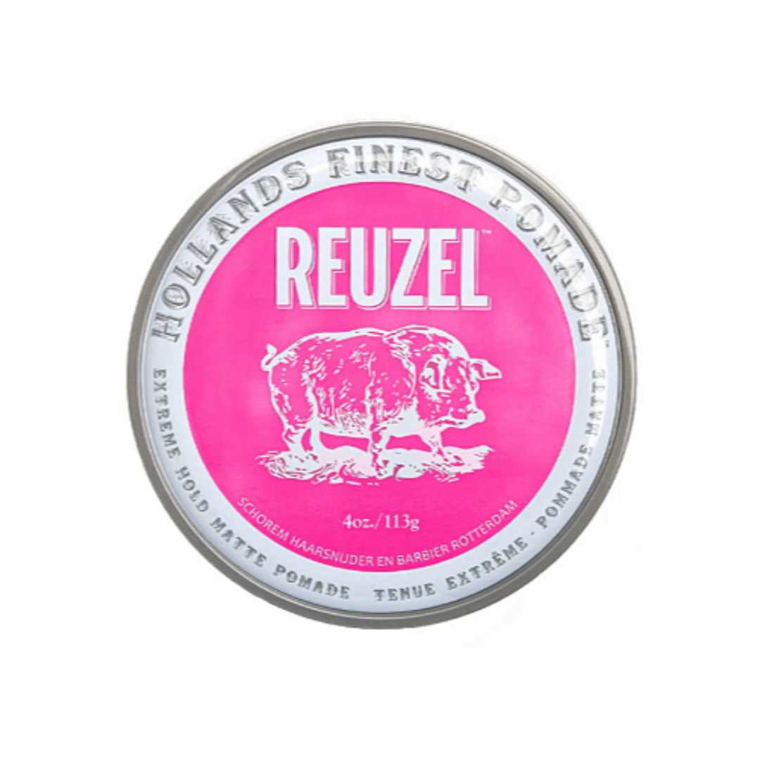 Reuzel Pomade Extreme Hold Matte Pink 113g
