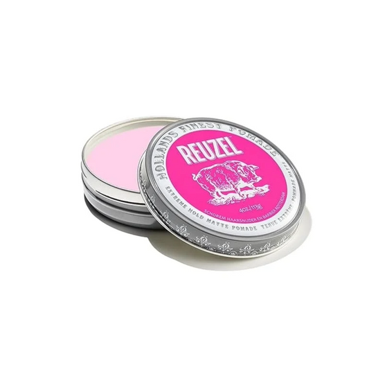 Reuzel Pomade Extreme Hold Matte Pink 113g
