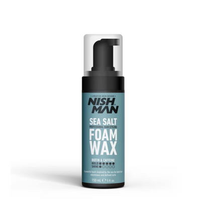 Nish Man Sea Salt Foam Wax 150ml - 12 stuks