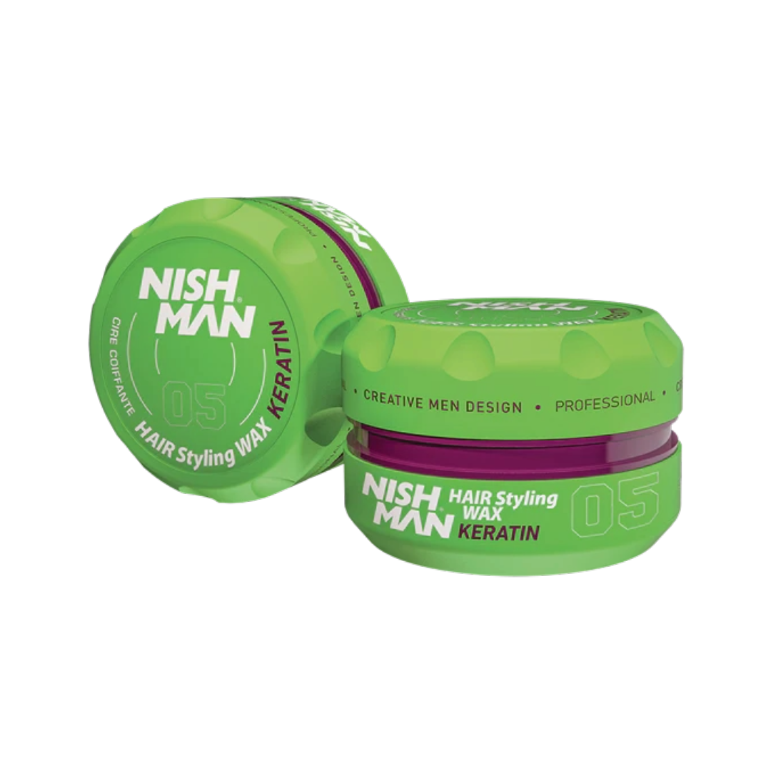 Nish Man Hair Styling Wax KERATIN 05 - 150ml - 12 PCS