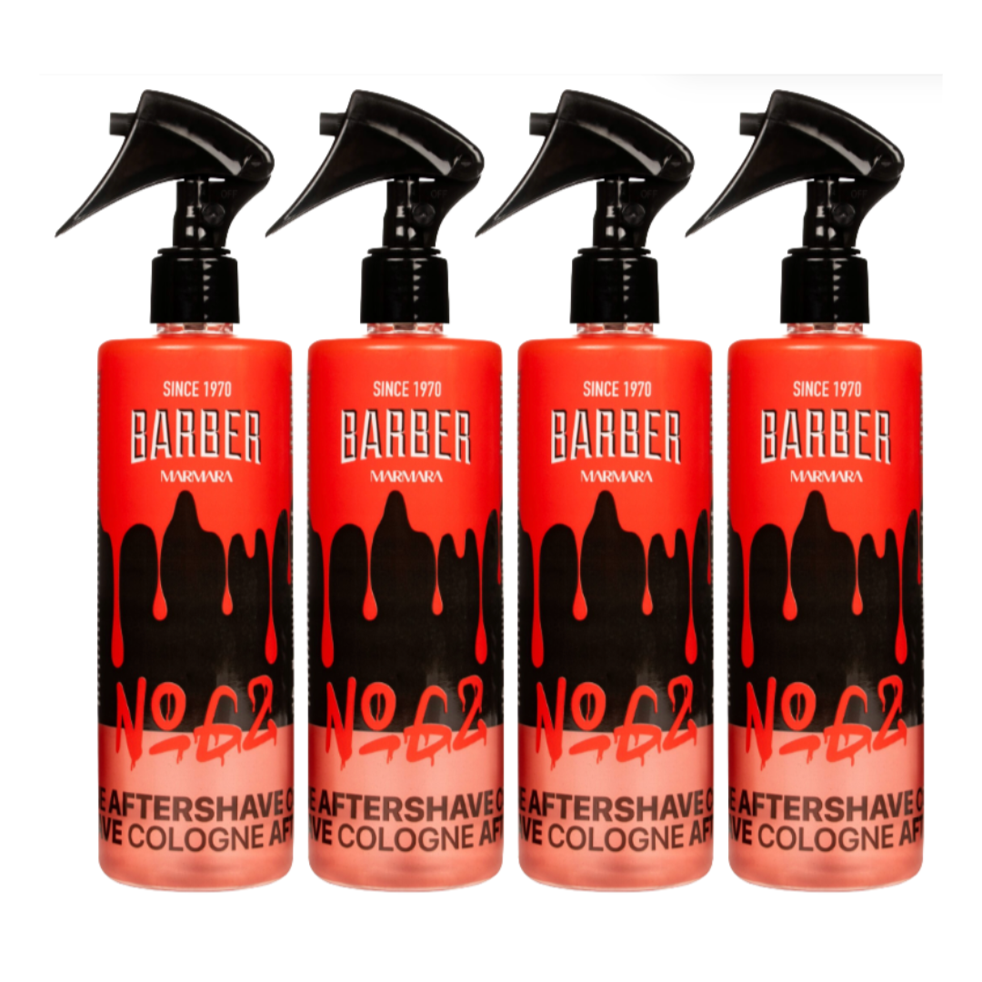 MARMARA BARBER Aftershave Cologne 400ml - Nr. 62 - 4 Stuks