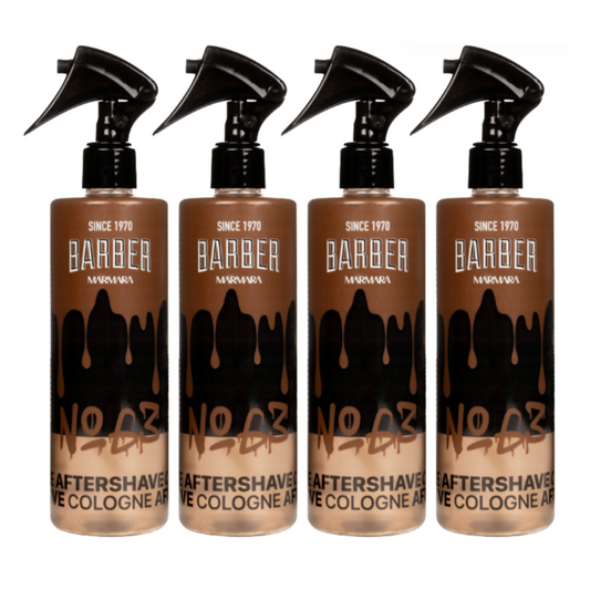 MARMARA BARBER Aftershave Cologne 400ml - Nr. 63 - 4 Stuks