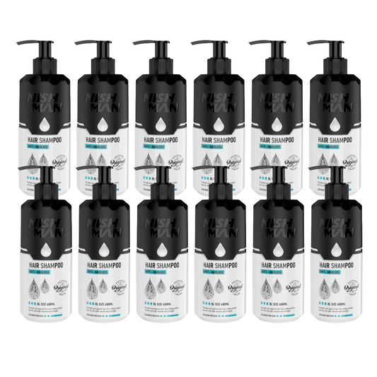 Nish Man Anti-Hair Loss Shampoo 480ml - 12 PCS