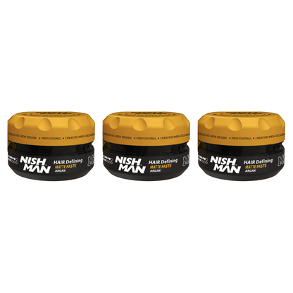 Nish Man Hair Defining Matte Paste M1 - 100ml - 3 Pack