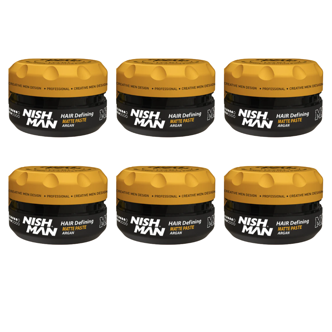 Nish Man Haardefinitions-Mattpaste M1 - 100 ml - 6 Pack