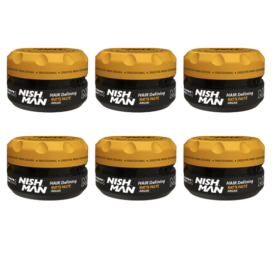 Nish Man Hair Defining Matte Paste M1 - 100ml - 6 Pack