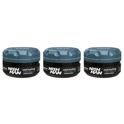 Nish Man M9 Hair Styling Fibre Matte Strong Fixing 100 ml - 3 Pack
