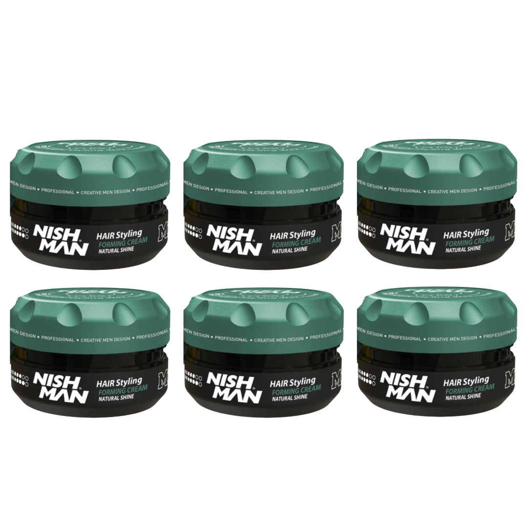 Nish Man M8 Matte Hair Styling Forming Creme Natural Shine 100 ml - 6 Pack