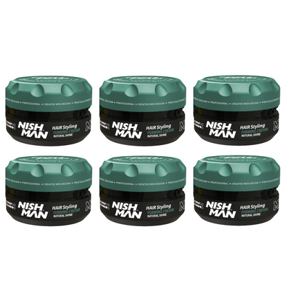 Nish Man M8 Matte Hair Styling Forming Creme Natural Shine 100 ml - 6 Pack