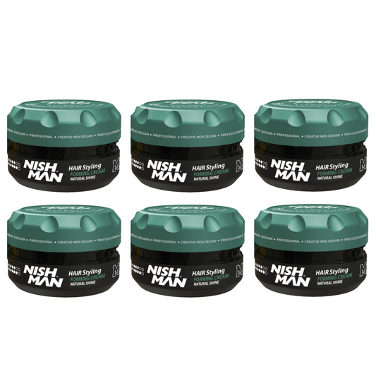 Nish Man M8 Matte Hair Styling Forming Creme Natural Shine 100 ml - 6 Pack
