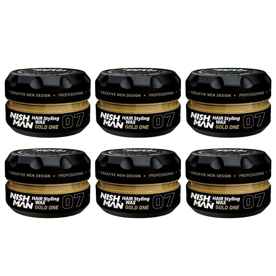 Nish Man Wax Gold One 07 - 150ML - 6 Pack