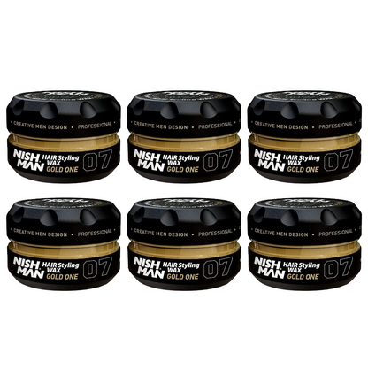 Nish Man Wax Gold One 07 - 150ML - 6 Pack