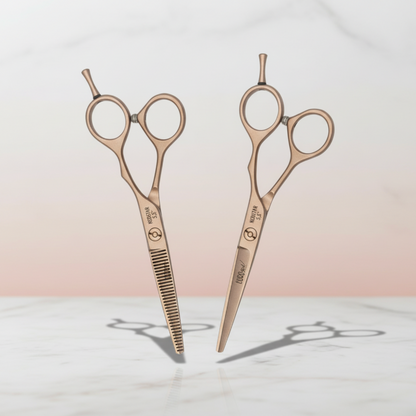 Eurostil Schaar Set Neostar Roségoud Maat 5.5