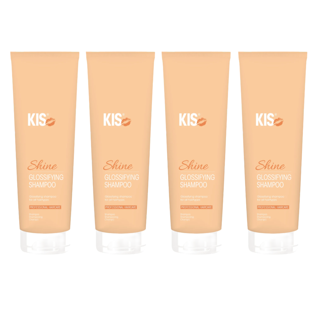 KIS Shine Glossifying Shampoo 300ml - 4 STÜCK