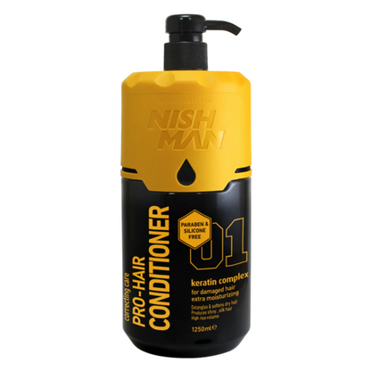 Nish Man Conditioner Silicon & Paraben Free 1250ml - 3 Pieces